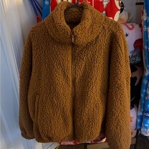 SO Warm Brown Sherpa Jacket